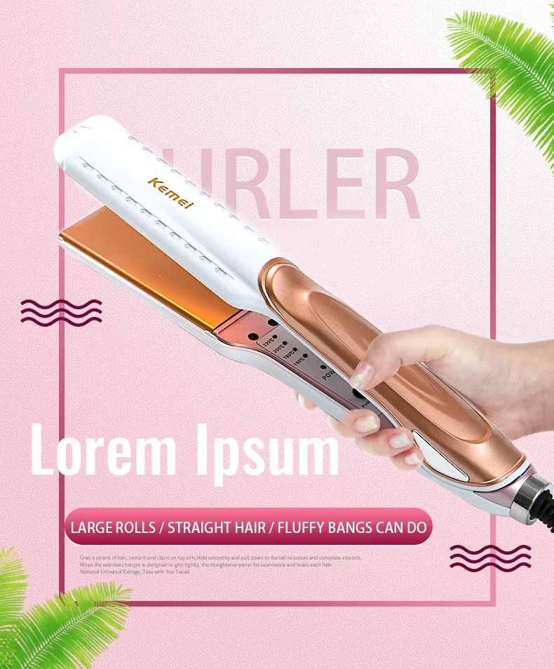 Kemei KM-471 Professional Hair Straightener - Image 2