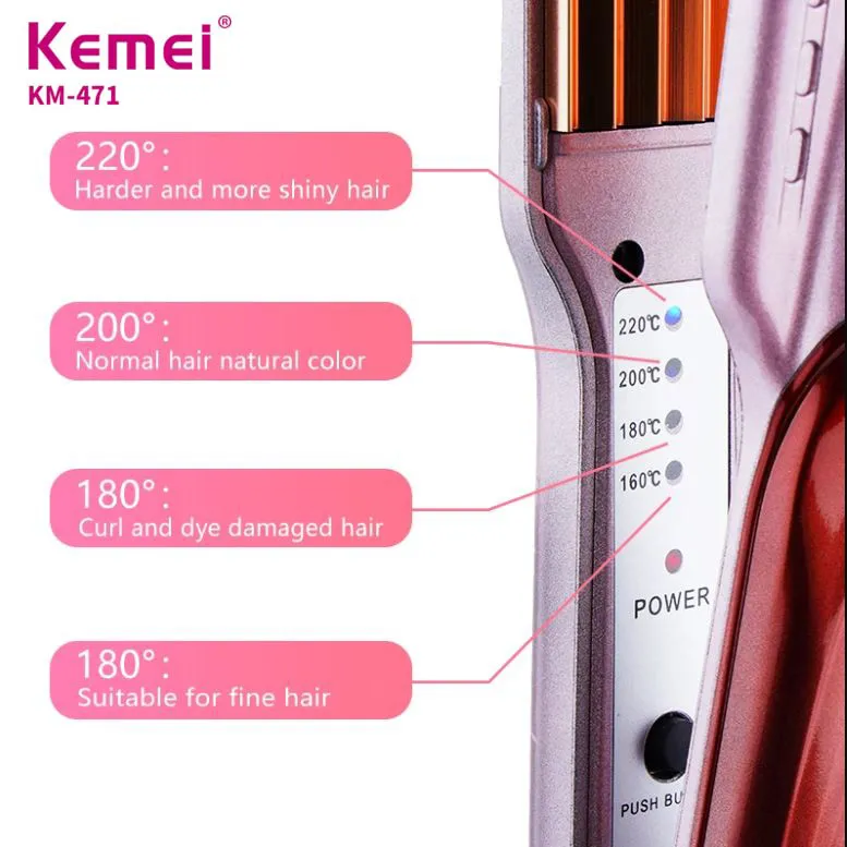 Kemei KM-471 Professional Hair Straightener - Image 4